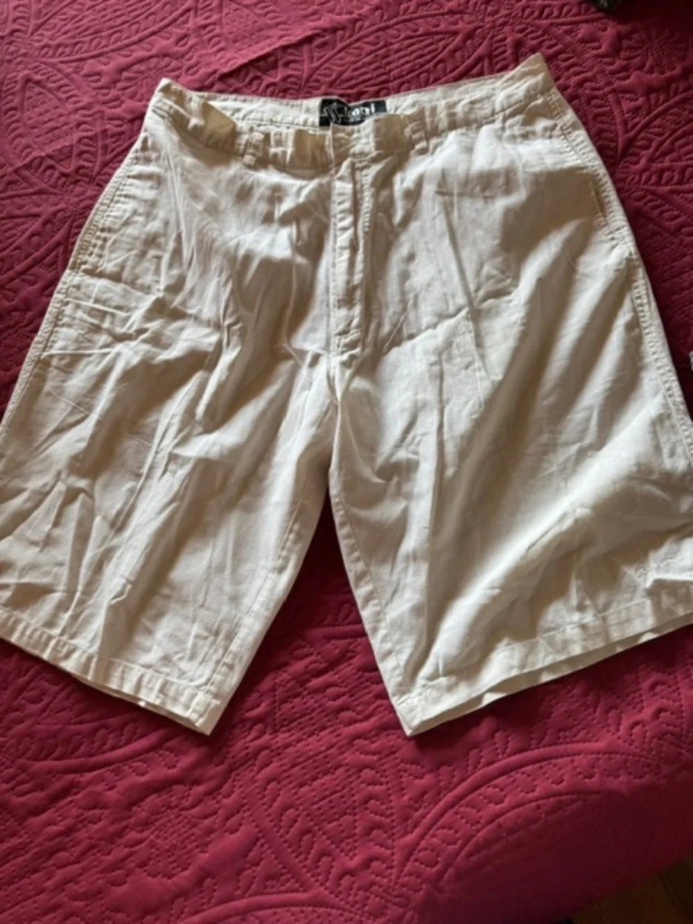 Koni linen/cotton cream color shorts size 38 excellent condition
